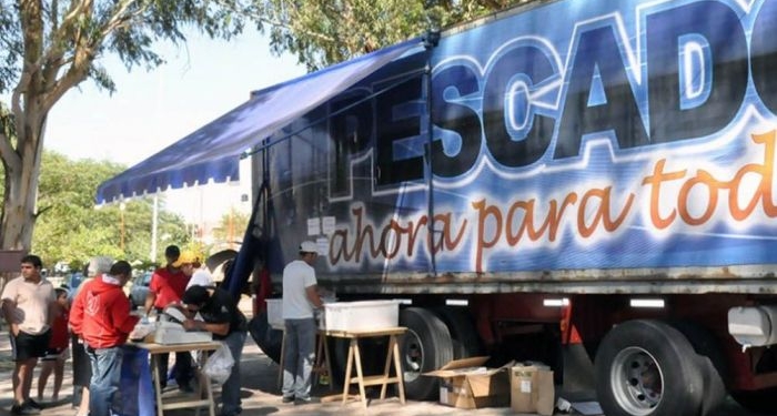 En semana santa, llega el camión de pescados a Timbúes