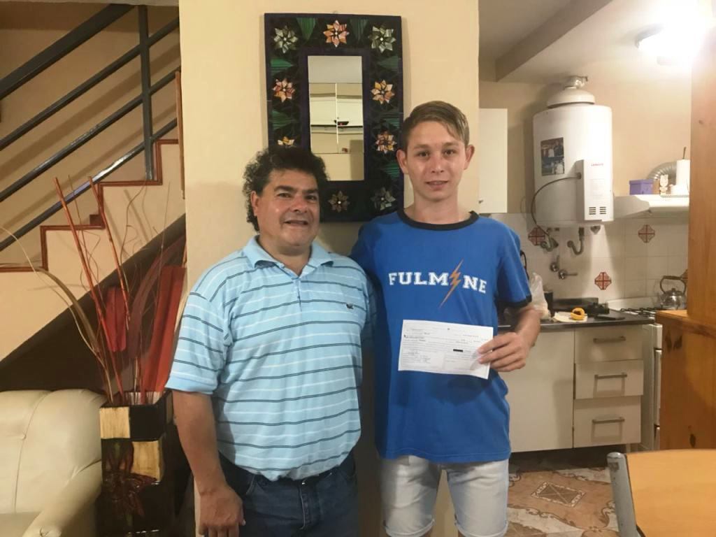 El totorense Jeremias Isasa fue recibido por el Gobernador Lifsthitz