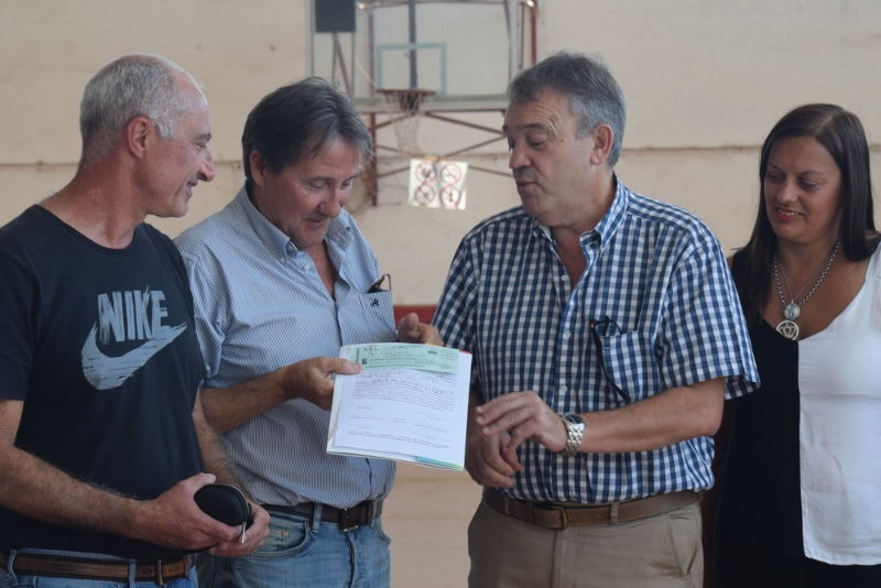 El Club Maciel recibió un aporte para la ampliación de vestuarios
