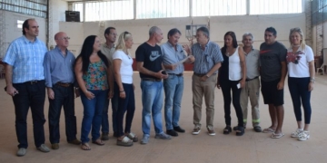 El Club Maciel recibió un aporte para la ampliación de vestuarios