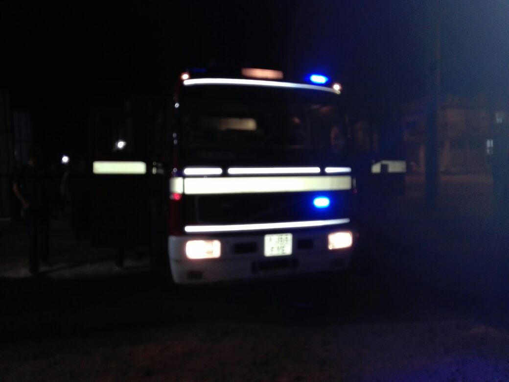 Desde Polonia llegó la nueva autobomba para bomberos de Oliveros