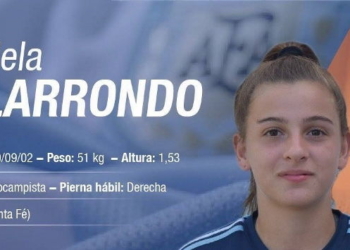 Con Candela Larrondo en el plantel, Argentina debuta en el Sudamericano Sub 17