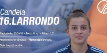 Con Candela Larrondo en el plantel, Argentina debuta en el Sudamericano Sub 17