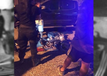 Gaboto: un motociclista hospitalizado tras quedar debajo de una camioneta