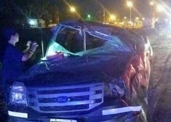 Falleció el hombre que volcó con su camioneta sobre Ruta 11