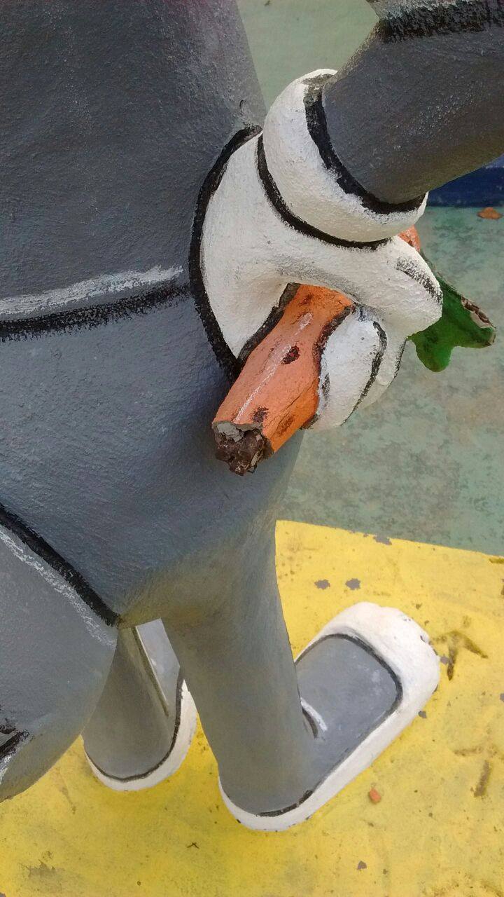 Bernardo de Irigoyen: vandalizaron las imágenes de la plaza Santos Villagrán