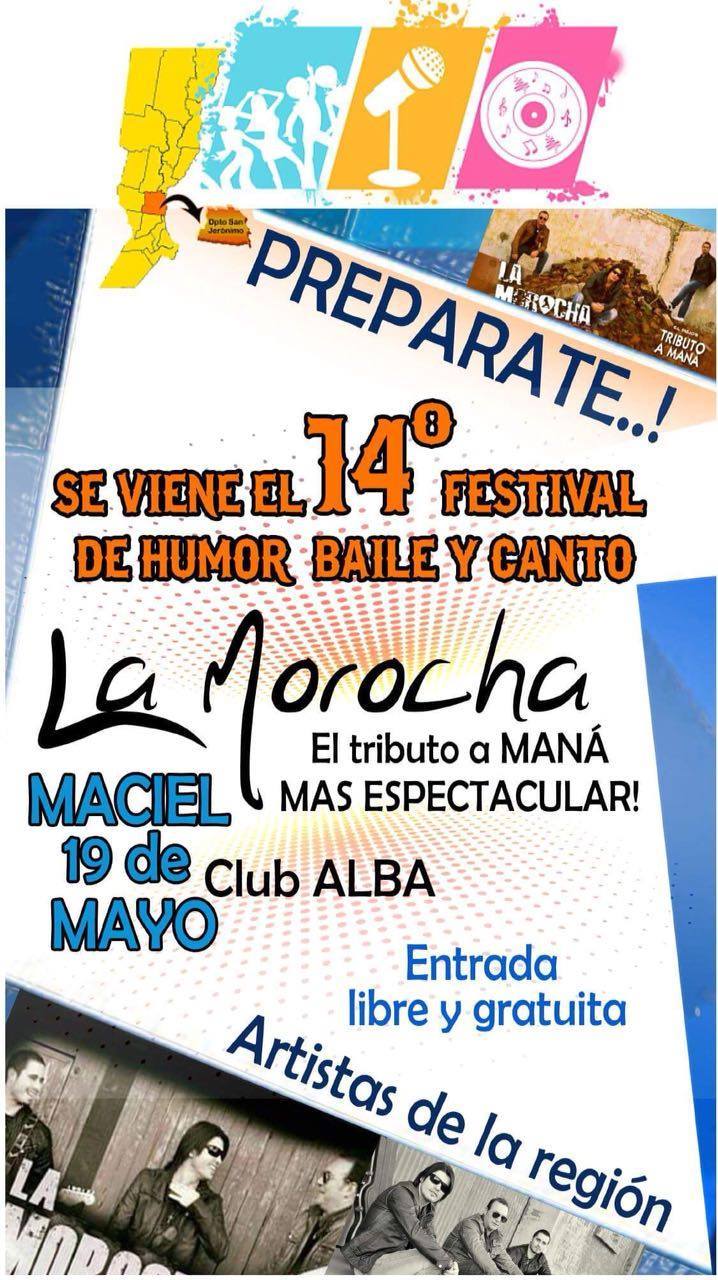 El Festival departamental de Humor, Baile y Canto llegará a Maciel