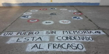 Barrancas: denunciaron a los vecinos que pintaron pañuelos por los desaparecidos