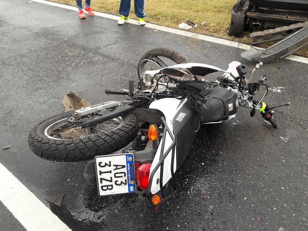 Oliveros: triple choque con un herido de gravedad