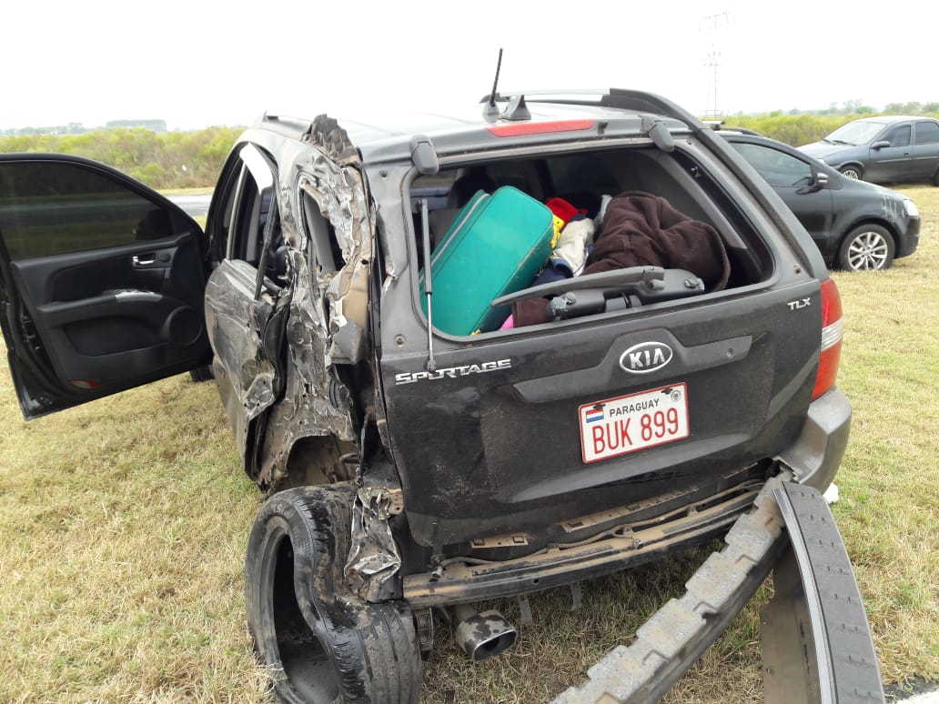 Oliveros: triple choque con un herido de gravedad