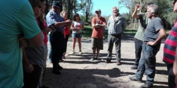 Robos en Andino: la policía se comprometió a incrementar el patrullaje