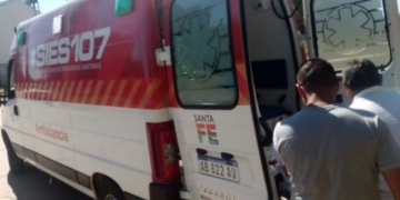 Un joven oliverense internado tras un choque en Funes