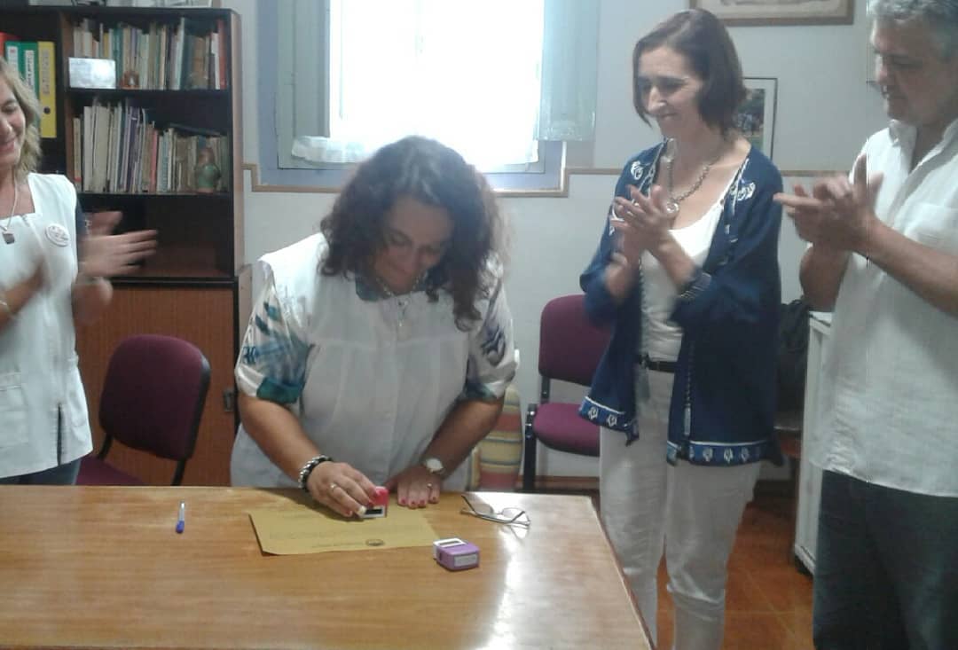 Importante aporte para una escuela de San Genaro