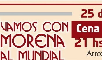 Cena y baile en Monje para ayudar a Morena que viajará al Mundial
