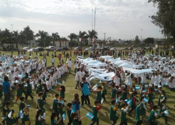 San Genaro: realizaron una jornada patria con las distintas escuelas de la ciudad