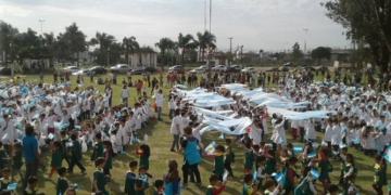 San Genaro: realizaron una jornada patria con las distintas escuelas de la ciudad