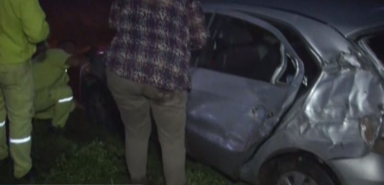 Autopista: embistió a un cerdo y se produjo un choque en cadena
