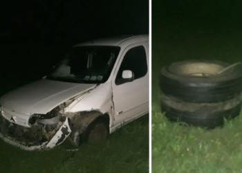 Pudo ser tragedia: camión perdió dos ruedas y un automovilista las impactó