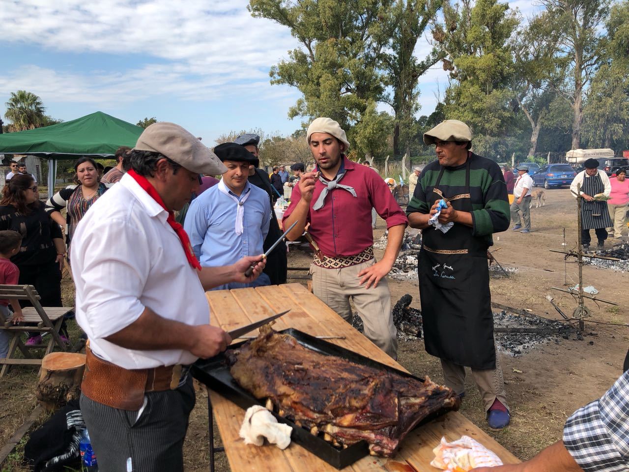 Dos vecinos de Maciel se consagraron como los mejores asadores de la región