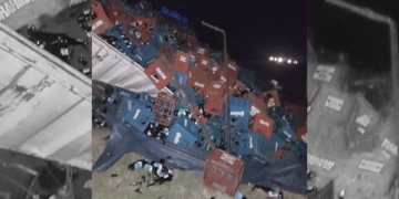Autopista: volcó un camión y destruyó cientos de botellas de cerveza
