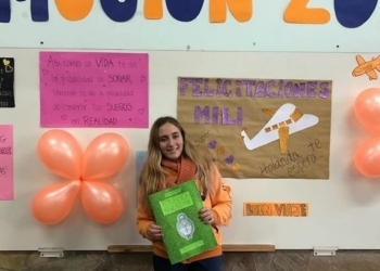 Milagros es de Totoras, ganó un concurso literario y volará hacia Holanda