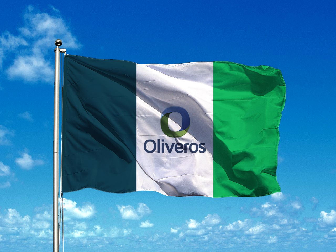 Oliveros ya cuenta con su bandera elegida por los habitantes