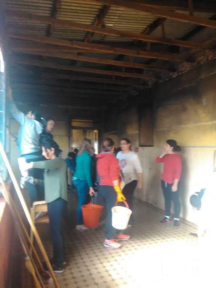La escuela Misericordia de Barrancas renace con la solidaridad tras el incendio