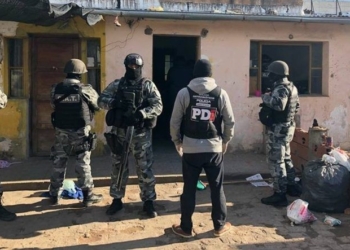 Las imágenes del allanamiento antidrogas en Gaboto