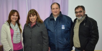 Maciel recibió un televisor LED para su nuevo centro de monitoreo