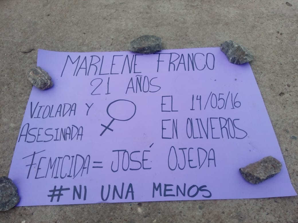 Vecinos de Oliveros marcharon nuevamente contra la violencia de género