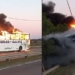 Un colectivo se incendió por completo y los pasajeros lograron escapar a tiempo