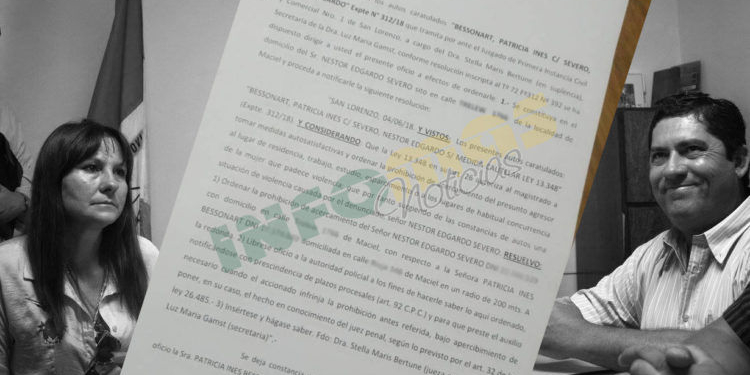 Violencia de género: la Justicia prohibió a Severo acercarse a la vicepresidenta de Maciel