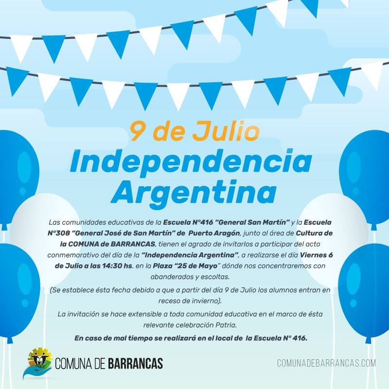 Festejos por el Día de la Independencia en toda la región