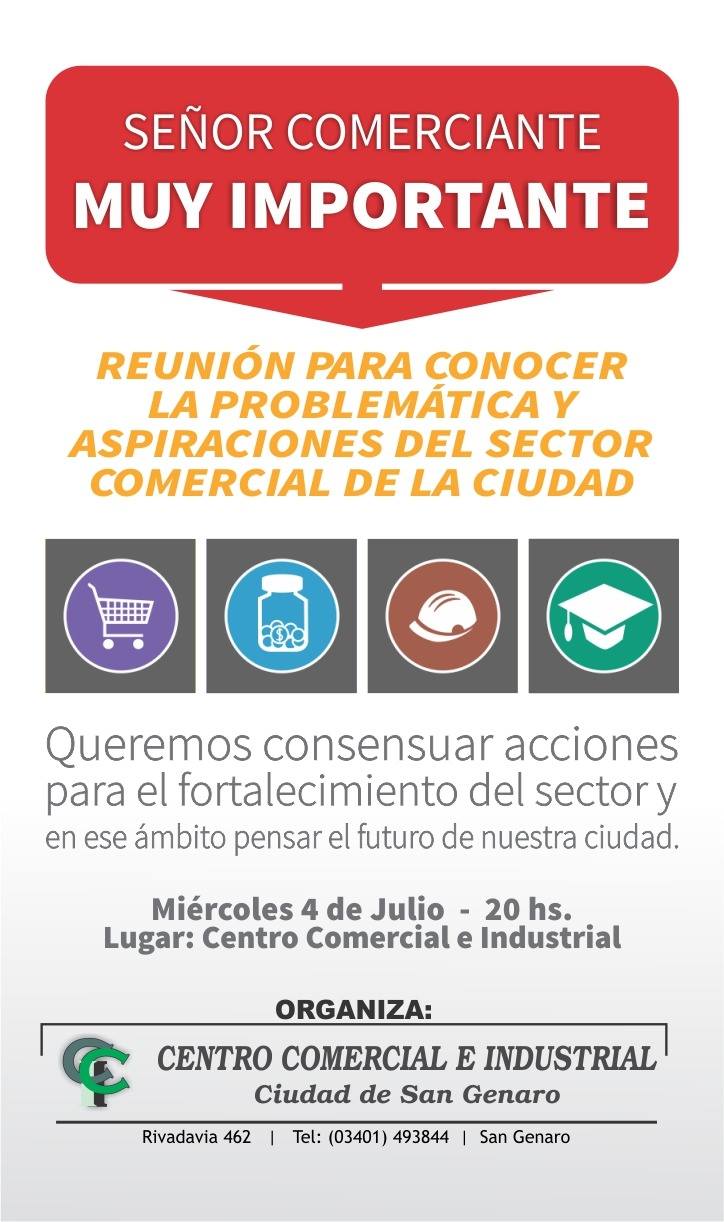 Reunión para conocer la realidad del sector comercial en San Genaro