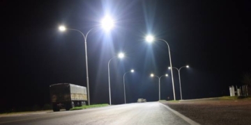 Los accesos a la autopista ya cuentan con iluminación Led