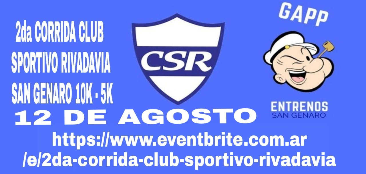 Festejos centenarios: preparan la segunda corrida del Club Sportivo