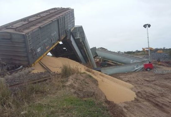 Video: impresionante descarrilamiento de un tren que iba a Timbúes
