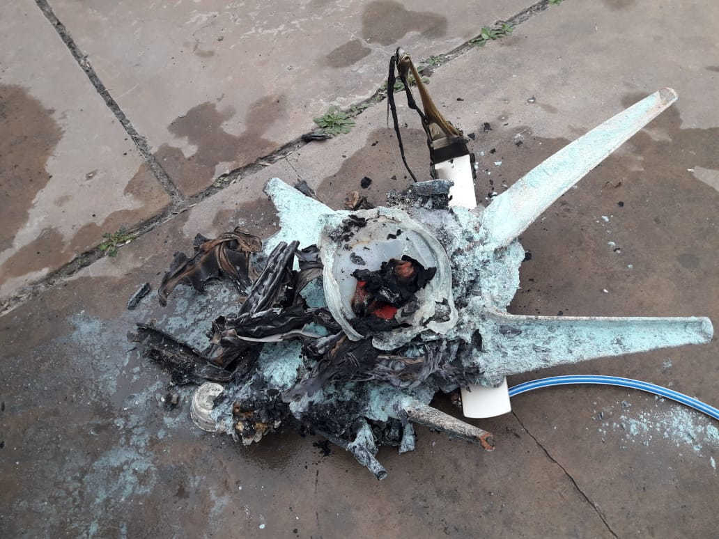 Una vivienda sufrió serios daños materiales producto de un incendio en Maciel