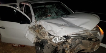 Cadetes de la policía impactaron contra un camión en Maciel