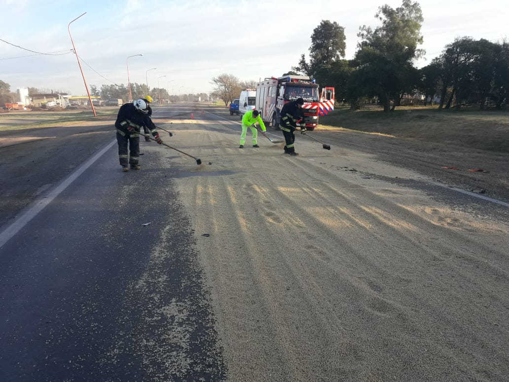 Un tercer accidente se produjo en la región entre camiones