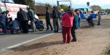 Un nene y una mujer sufrieron fracturas tras un accidente en Ruta 11
