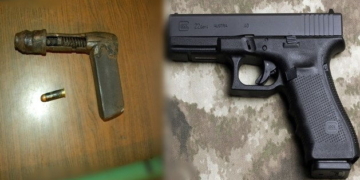 Un hombre fue arrestado tras amedrentar a otro con un arma casera