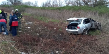 Despiste y heridos sobre la autopista Rosario Santa Fe