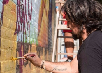 Gaboto se sumó a la creación del mural participativo