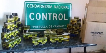 Gendarmería secuestró miles de cartuchos en Centeno