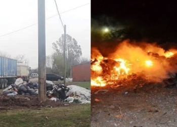 Maciel: vecinos del Barrio San Cayetano prendieron fuego la basura acumulada