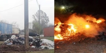 Maciel: vecinos del Barrio San Cayetano prendieron fuego la basura acumulada