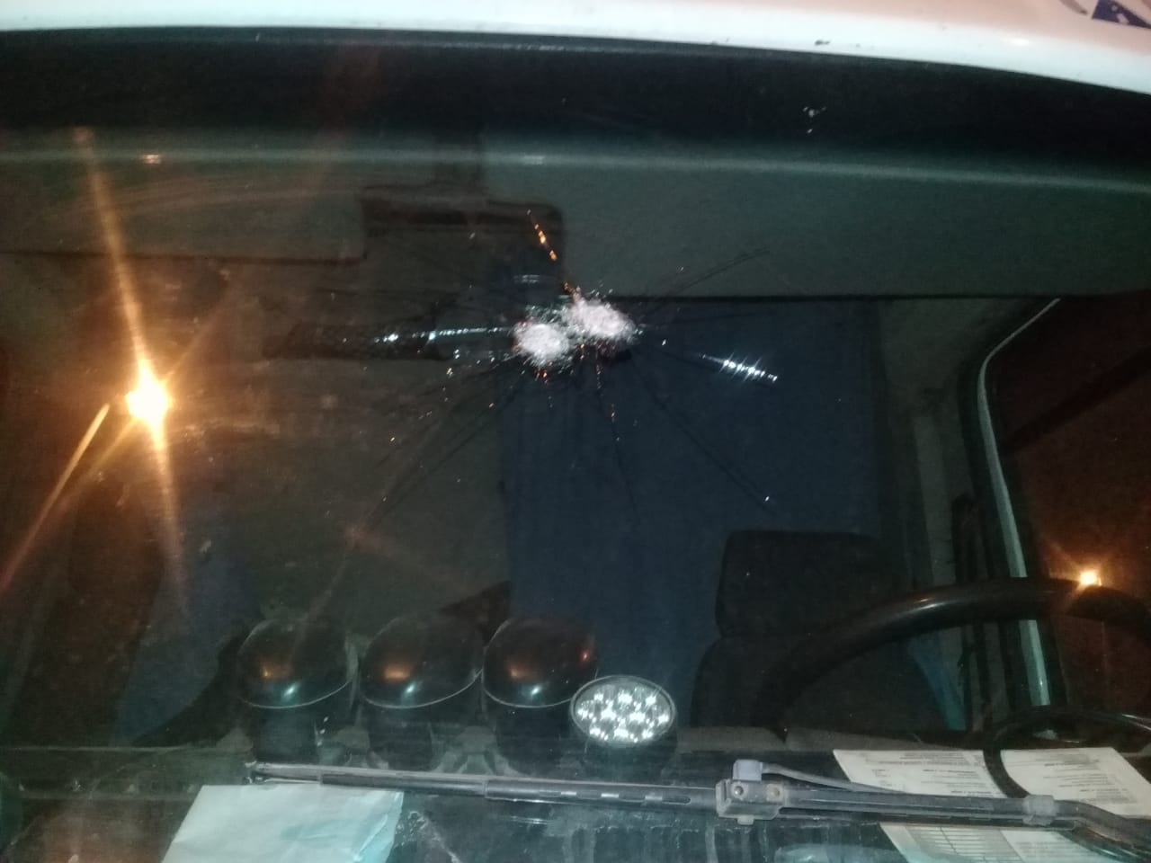 Camioneros fueron atacados a tiros sobre Ruta 11