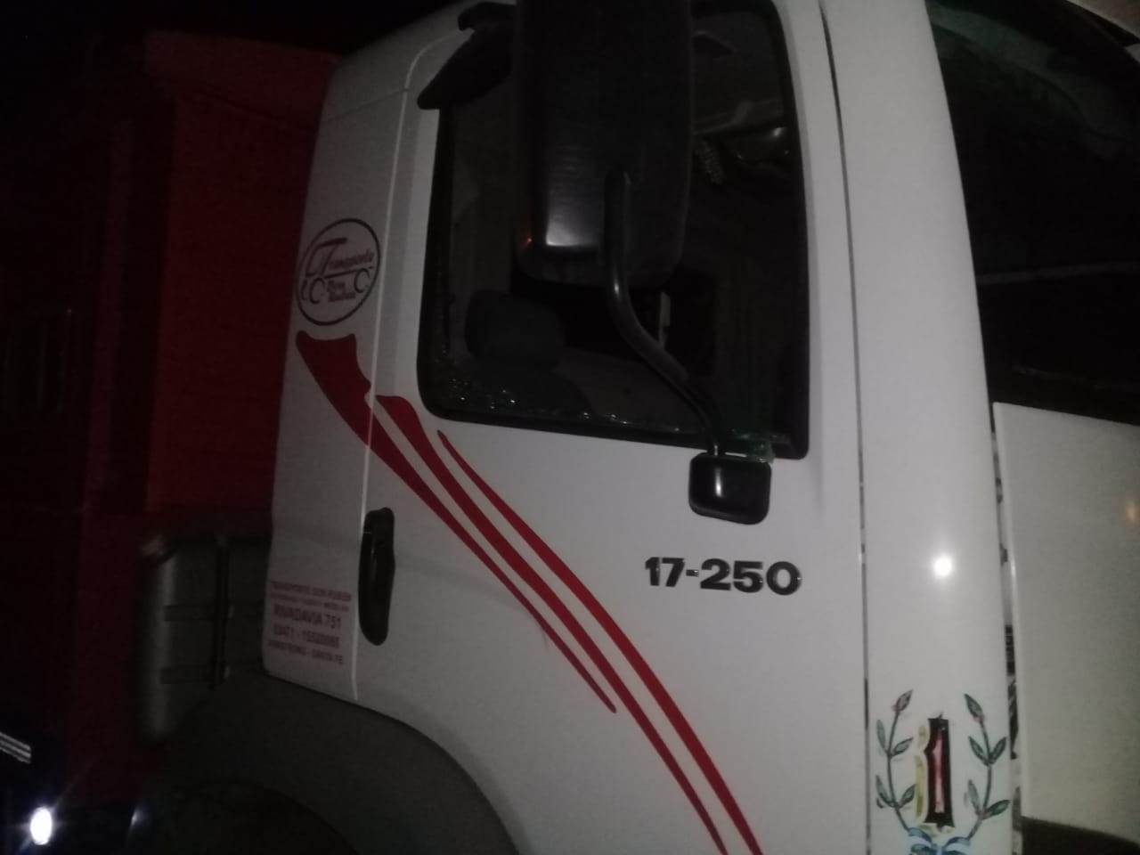 Camioneros fueron atacados a tiros sobre Ruta 11