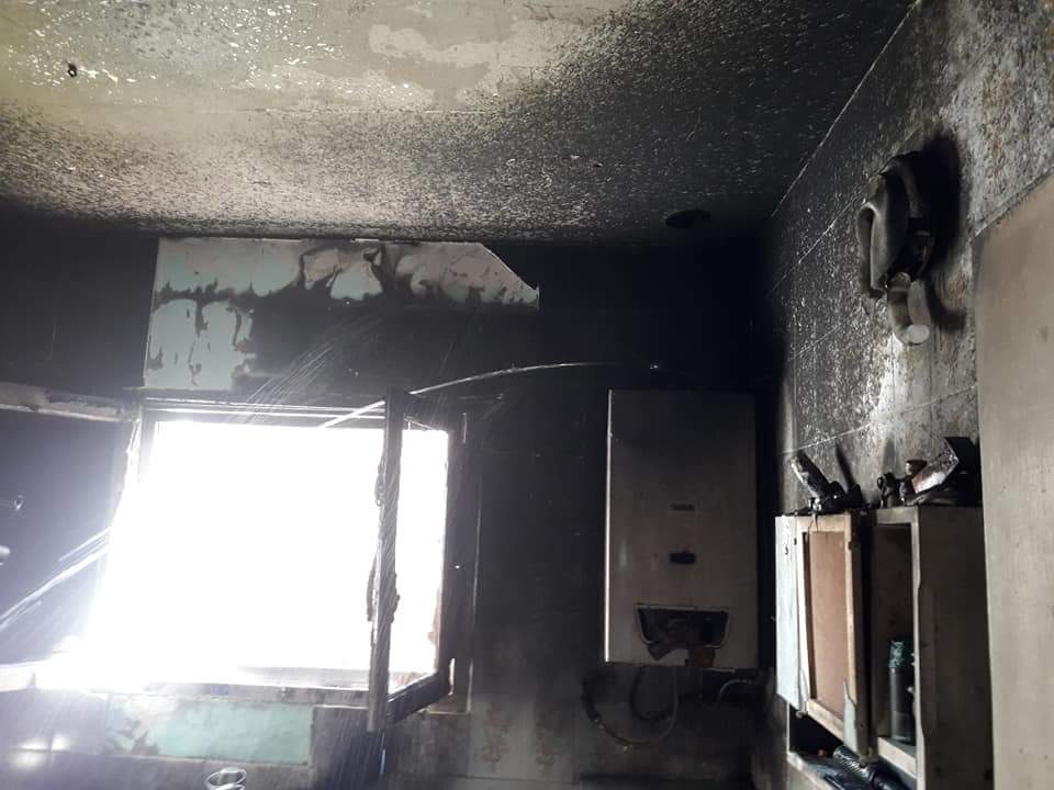 Bomberos sofocaron un incendio en una vivienda de Clarke